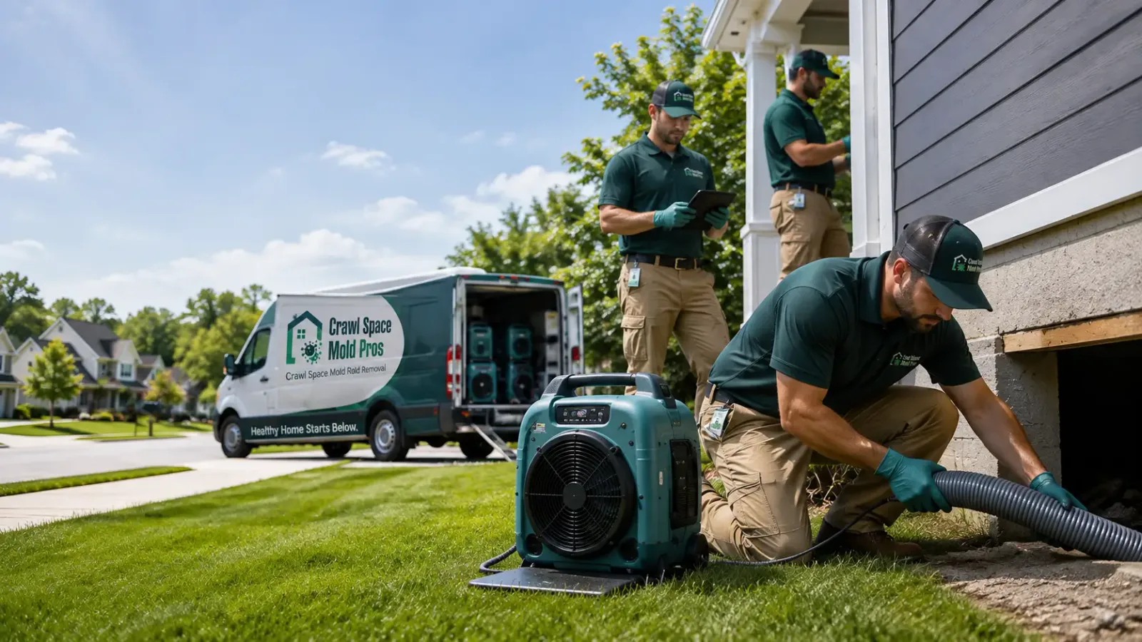 Crawl Space Mold Removal in Park City, KS